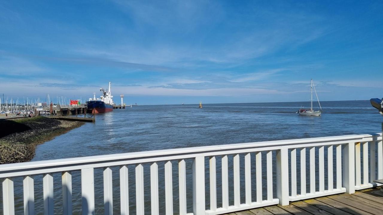 Fewo-Elbsicht-405 Cuxhaven Exterior foto